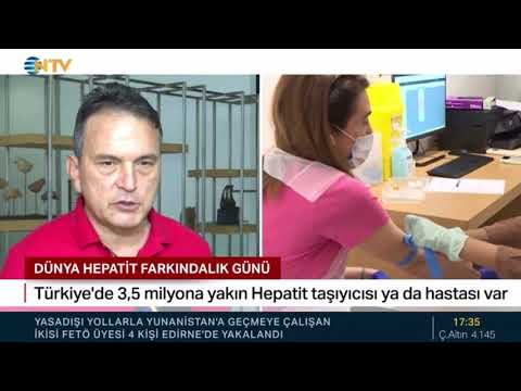 Dünya viral hepatit günü nedeni ile yaptığımız NTV yayını